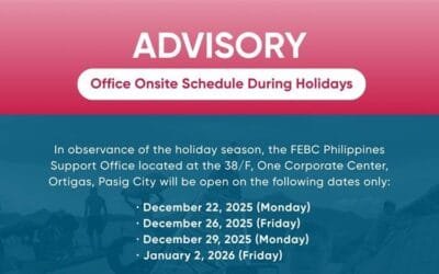 Holiday Onsite Advisory 